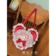 Twin Bears Take A Bite Of Cake White&Red JSK and Salopette(2nd Pre-Order/Full Payment Without Shipping)